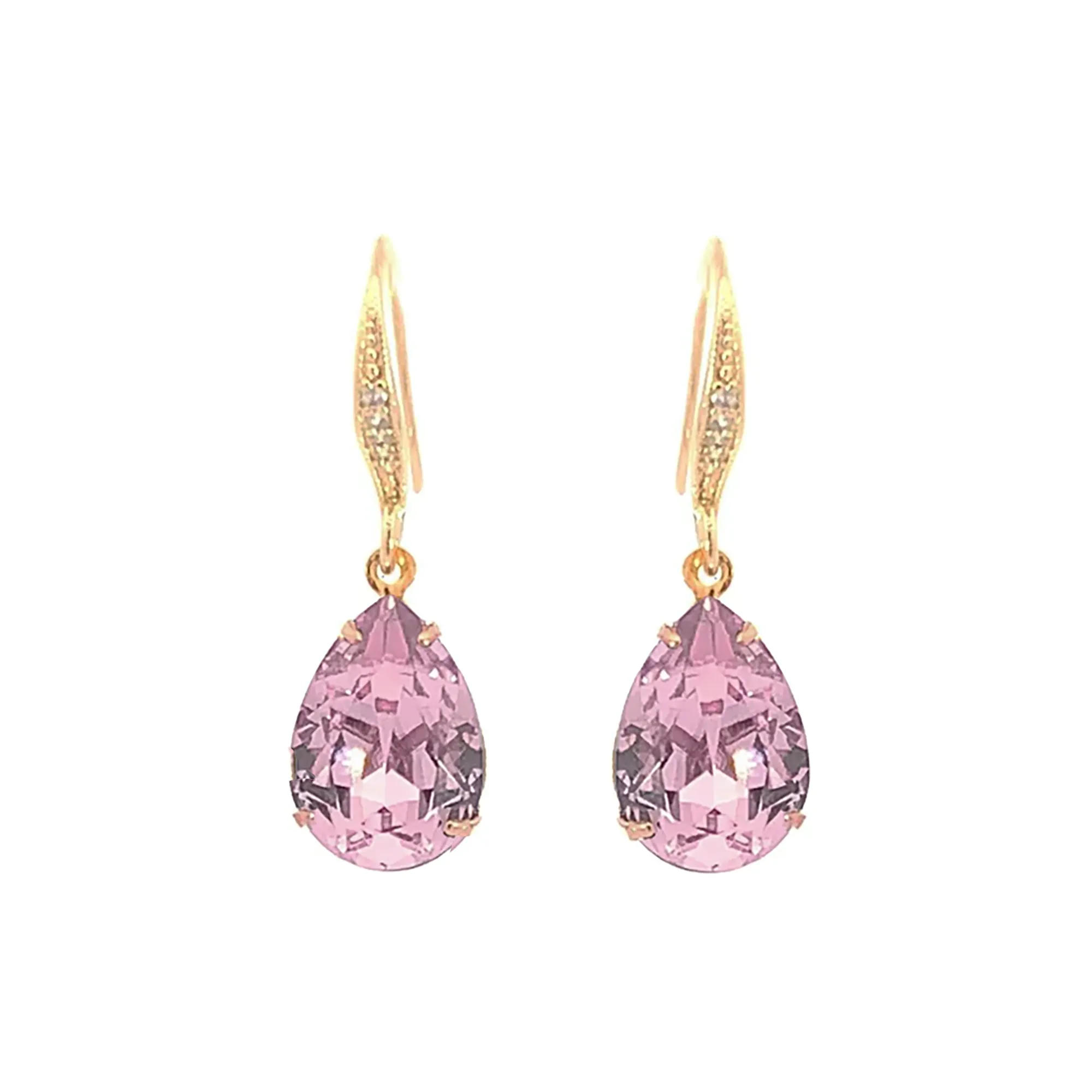 Alexandrite Crystal Teardrop Earrings