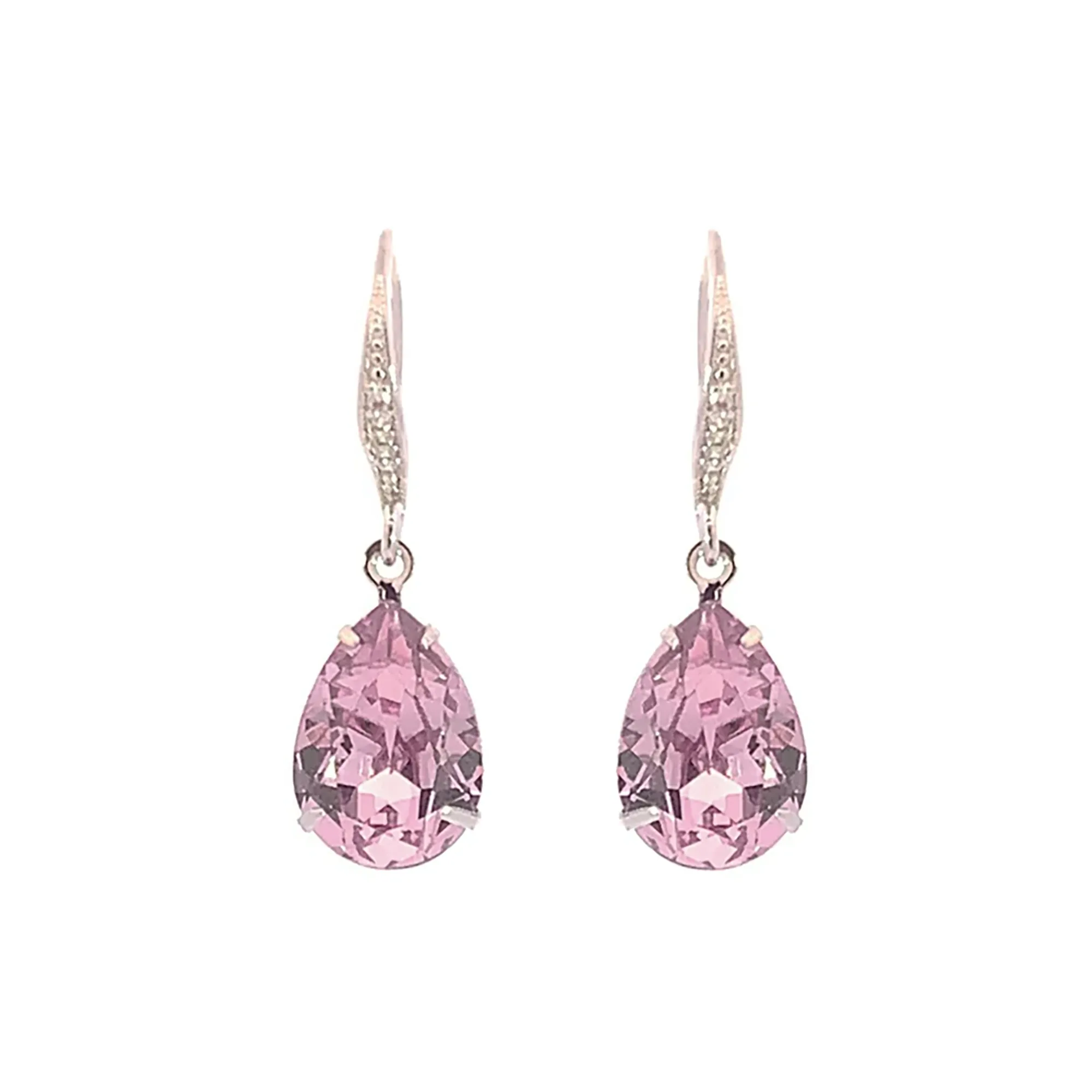 Alexandrite Crystal Teardrop Earrings