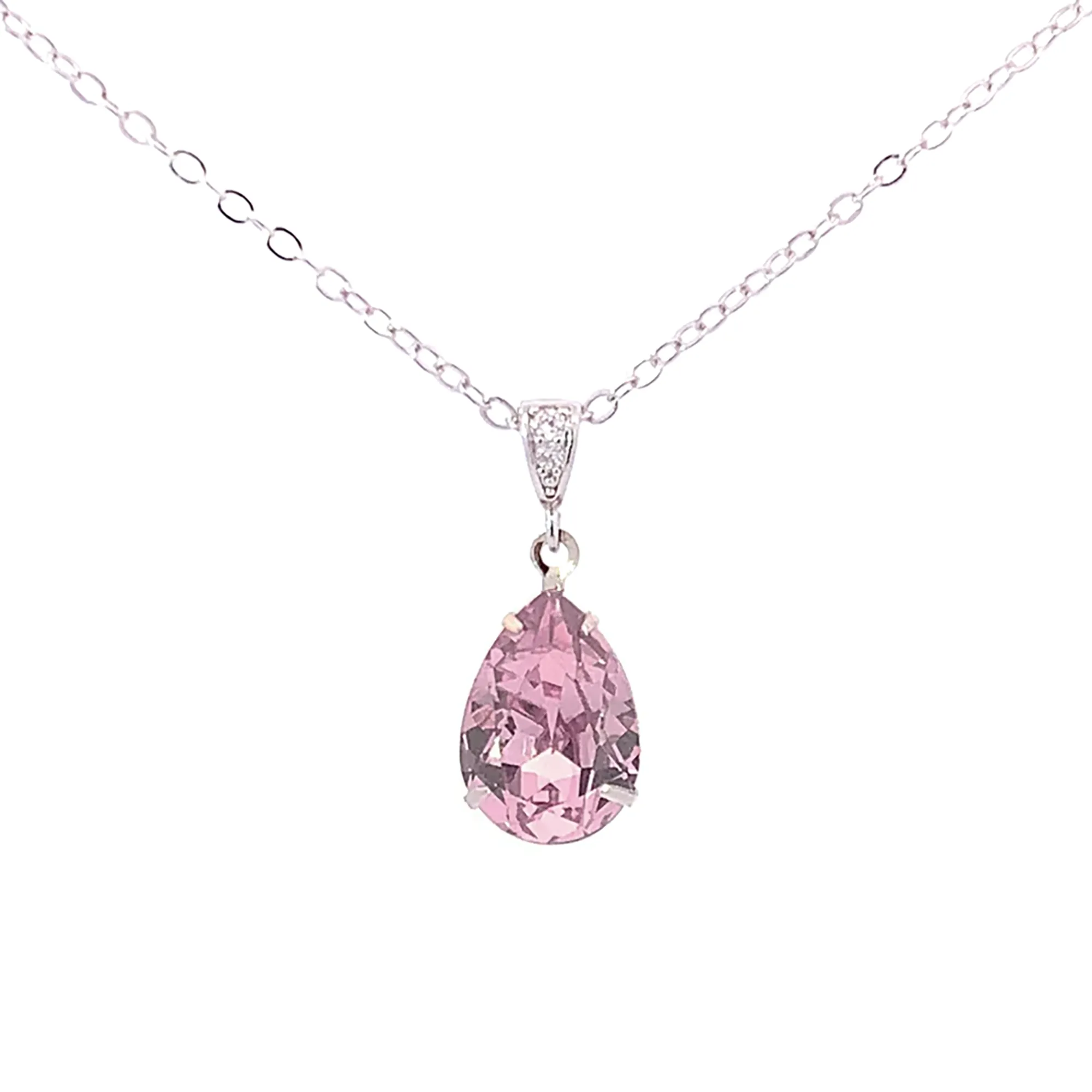 Alexandrite Crystal Teardrop Necklace