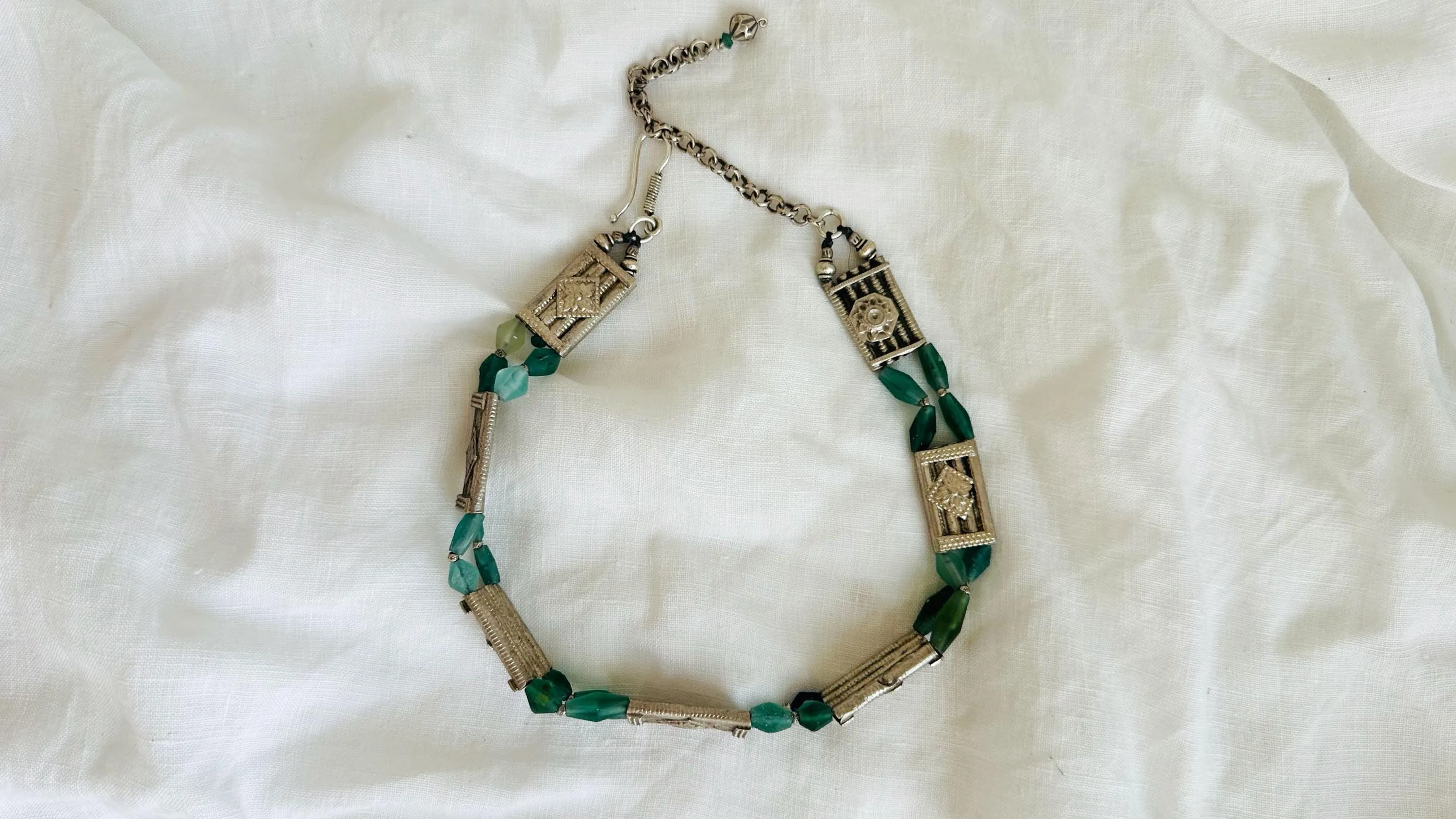 Ancient Roman Glass Choker Necklace. 2572