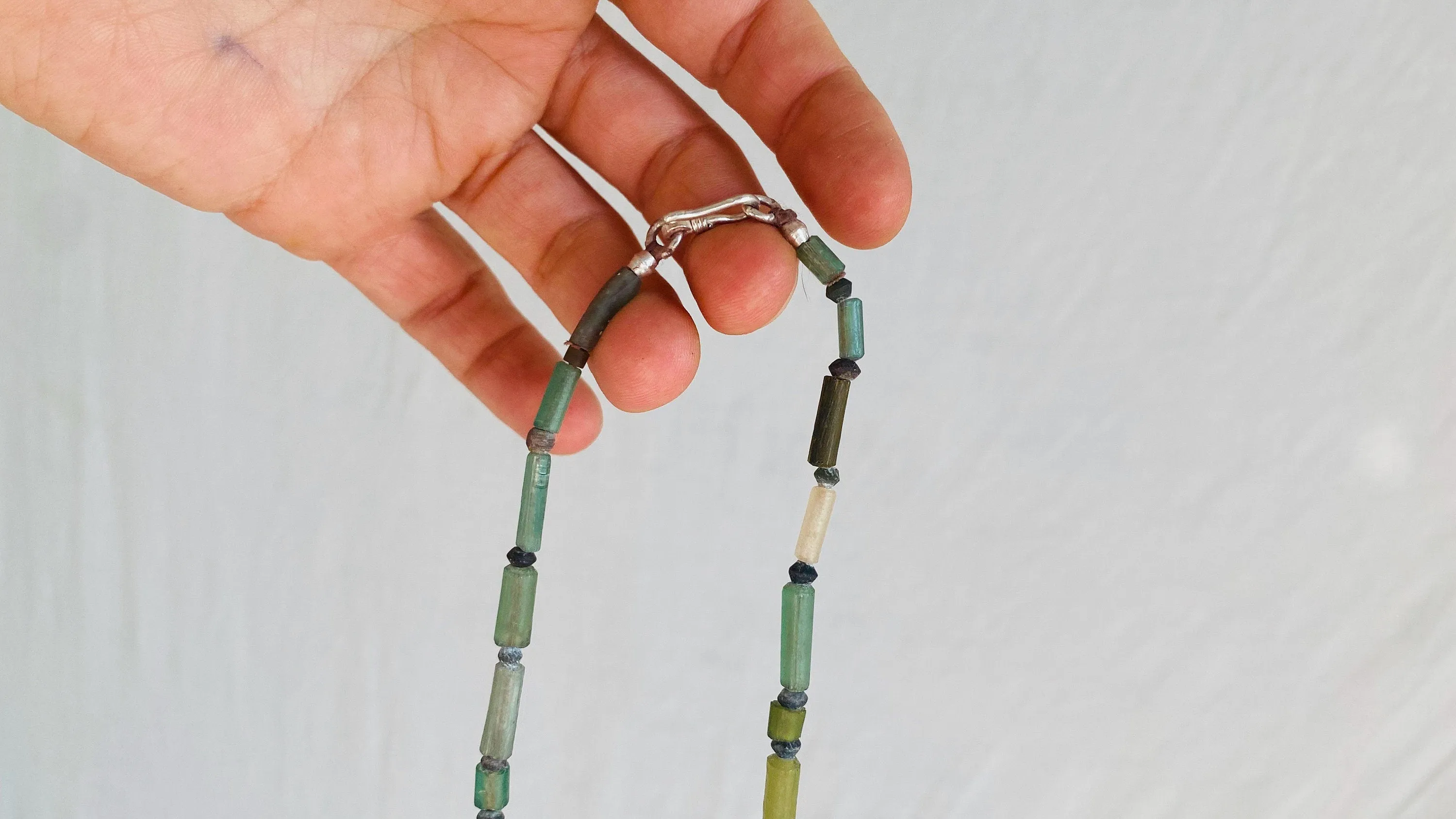 Ancient Roman Glass Necklace. 0313