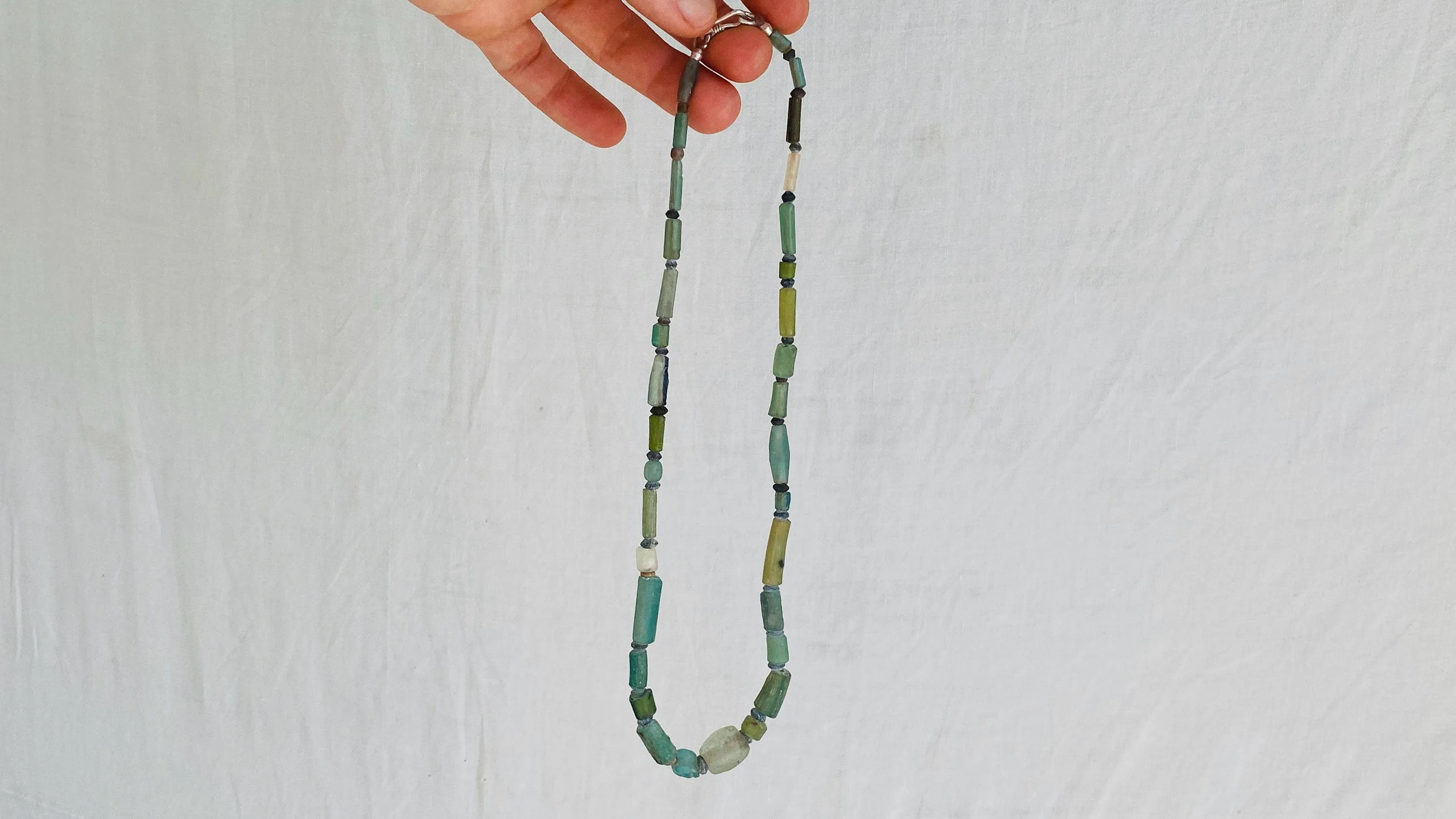 Ancient Roman Glass Necklace. 0313