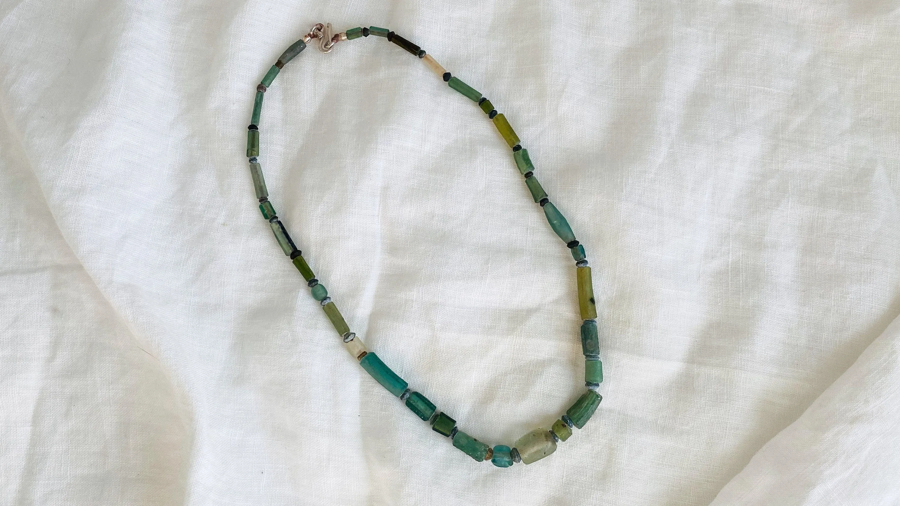 Ancient Roman Glass Necklace. 0313