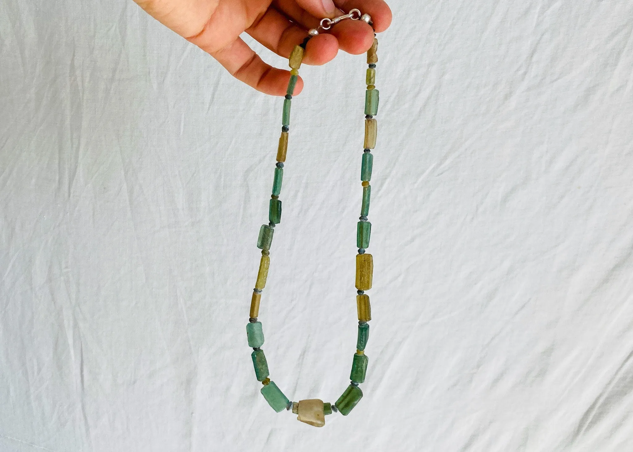 Ancient Roman Glass Necklace. 0314