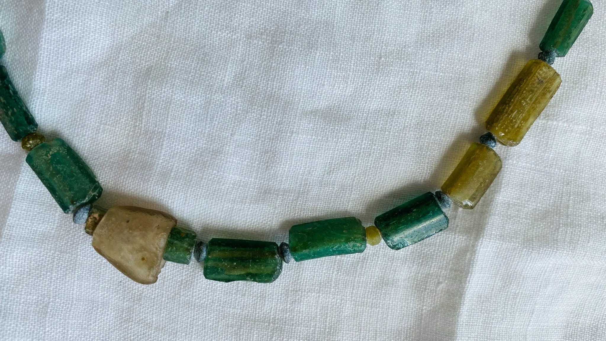Ancient Roman Glass Necklace. 0314