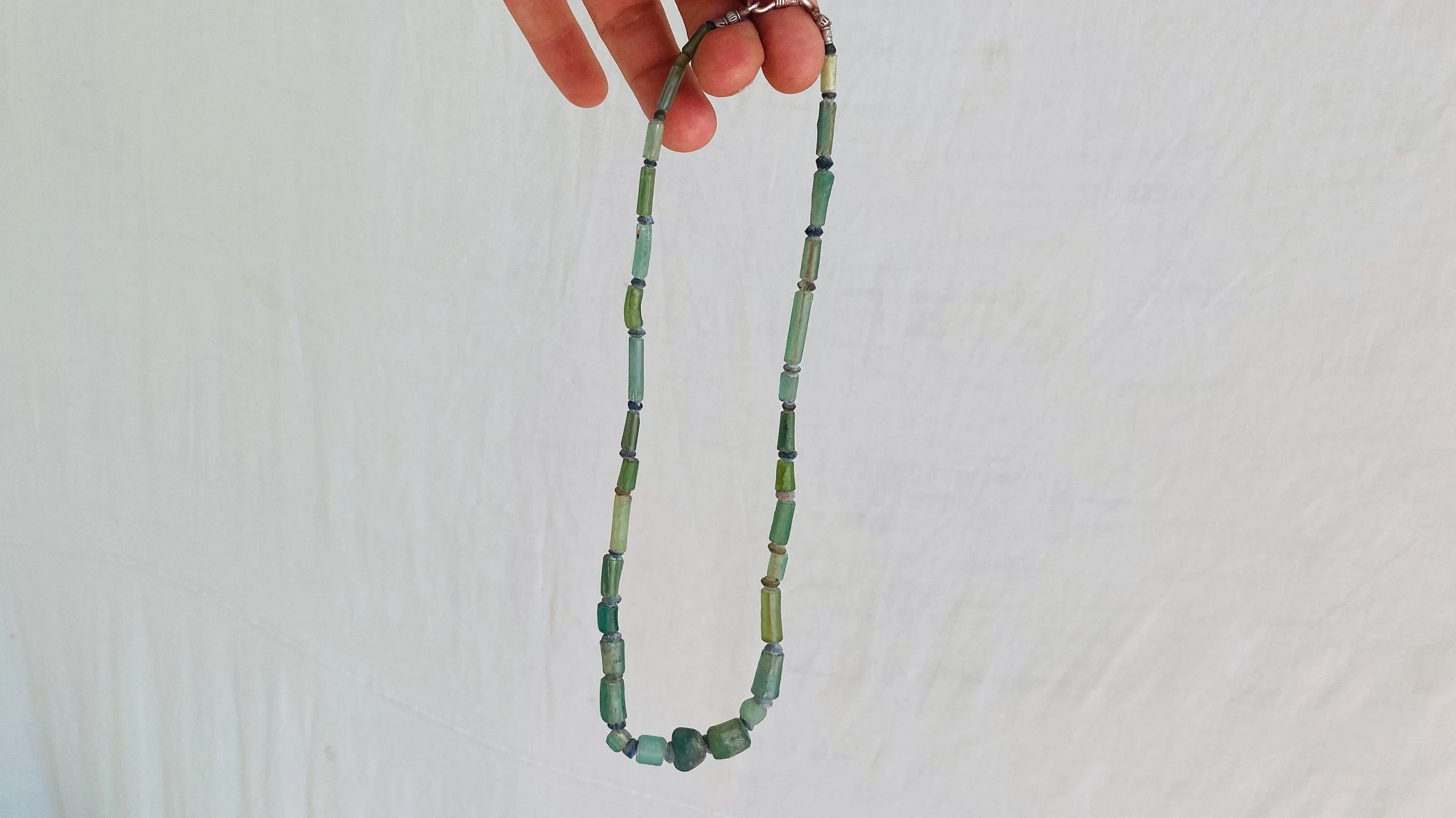 Ancient Roman Glass Necklace. 0326