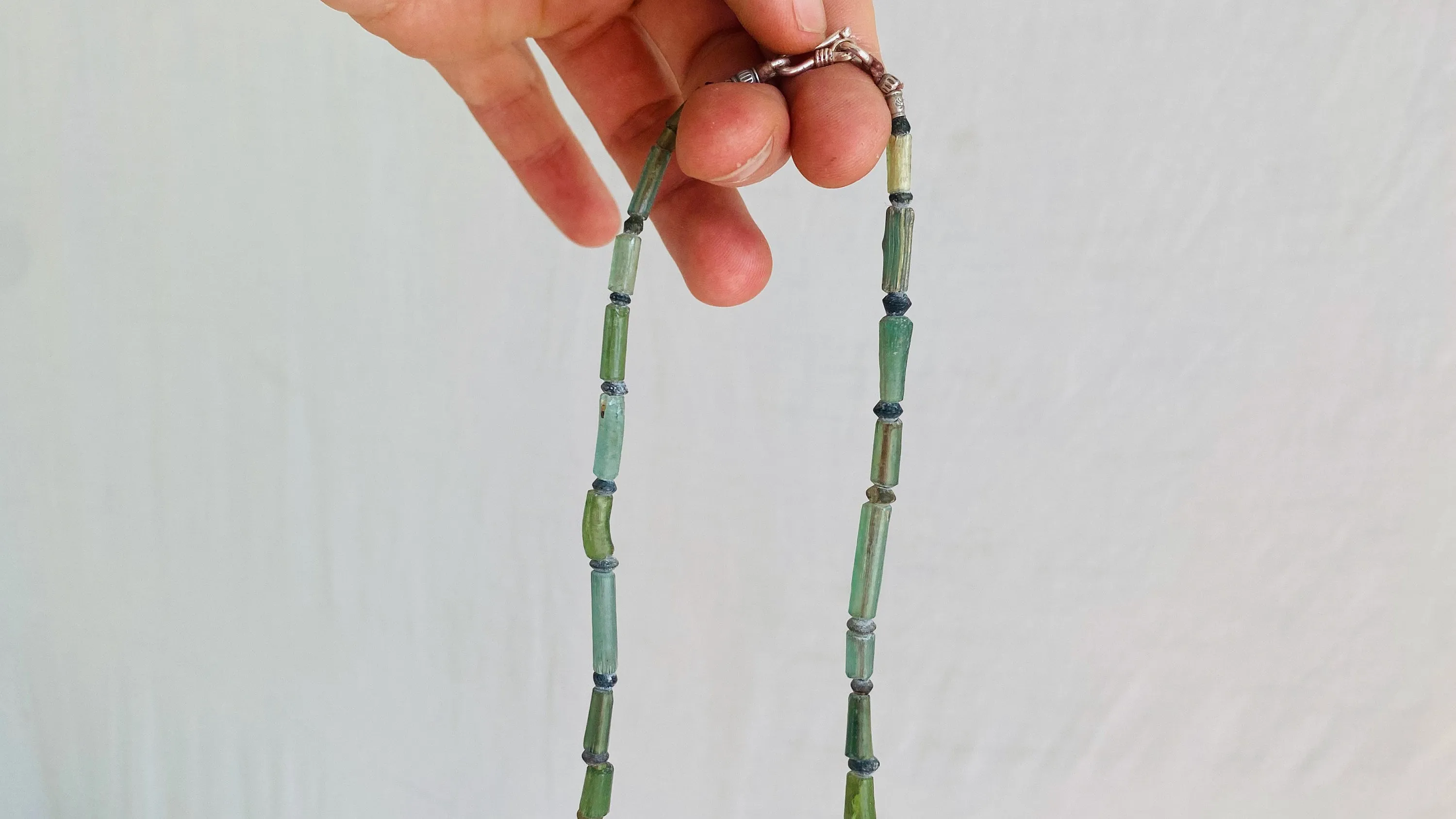 Ancient Roman Glass Necklace. 0326
