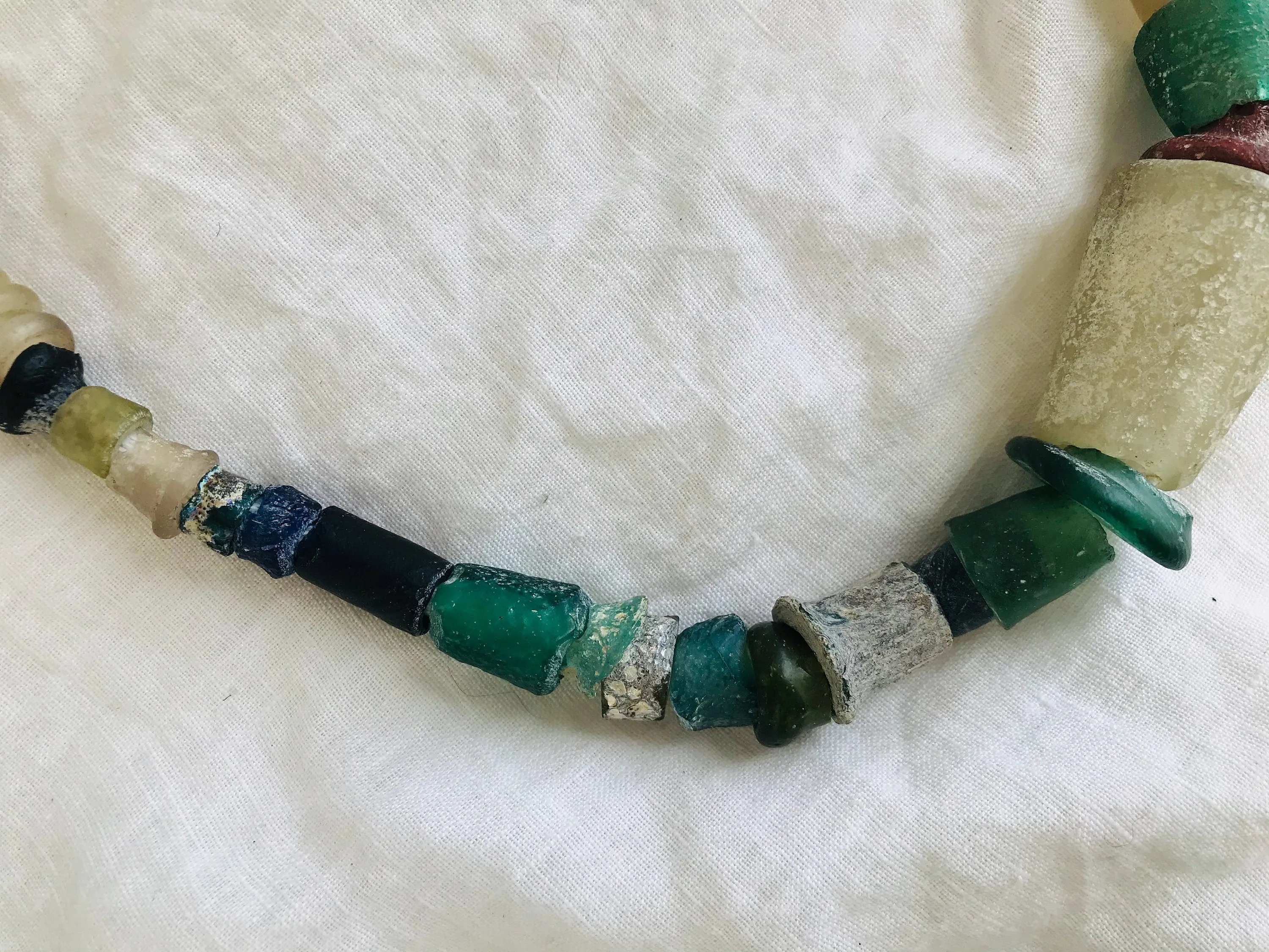 Ancient Roman Glass Necklace.