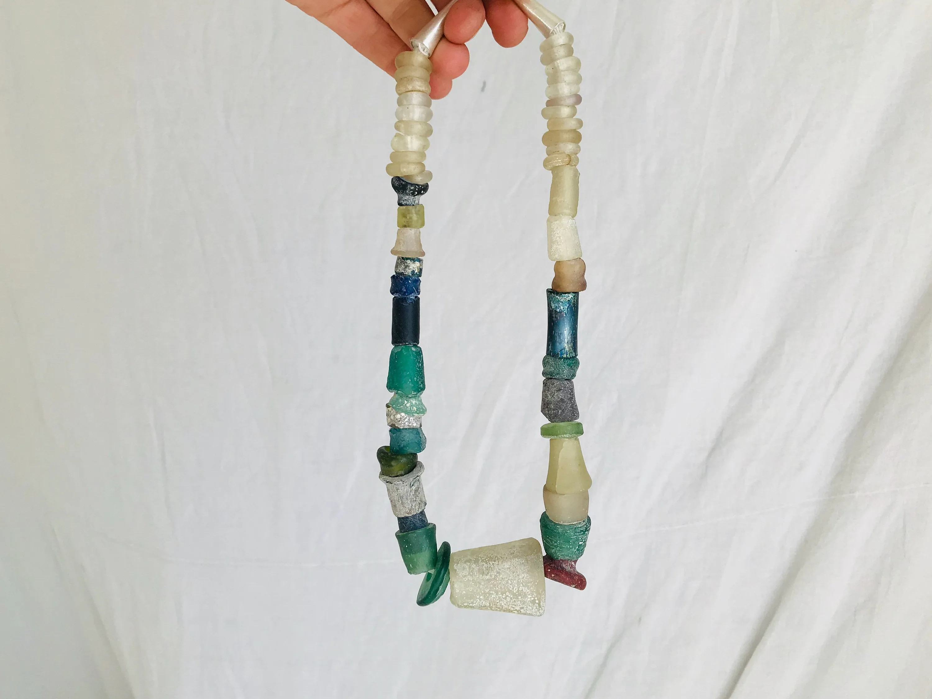 Ancient Roman Glass Necklace.