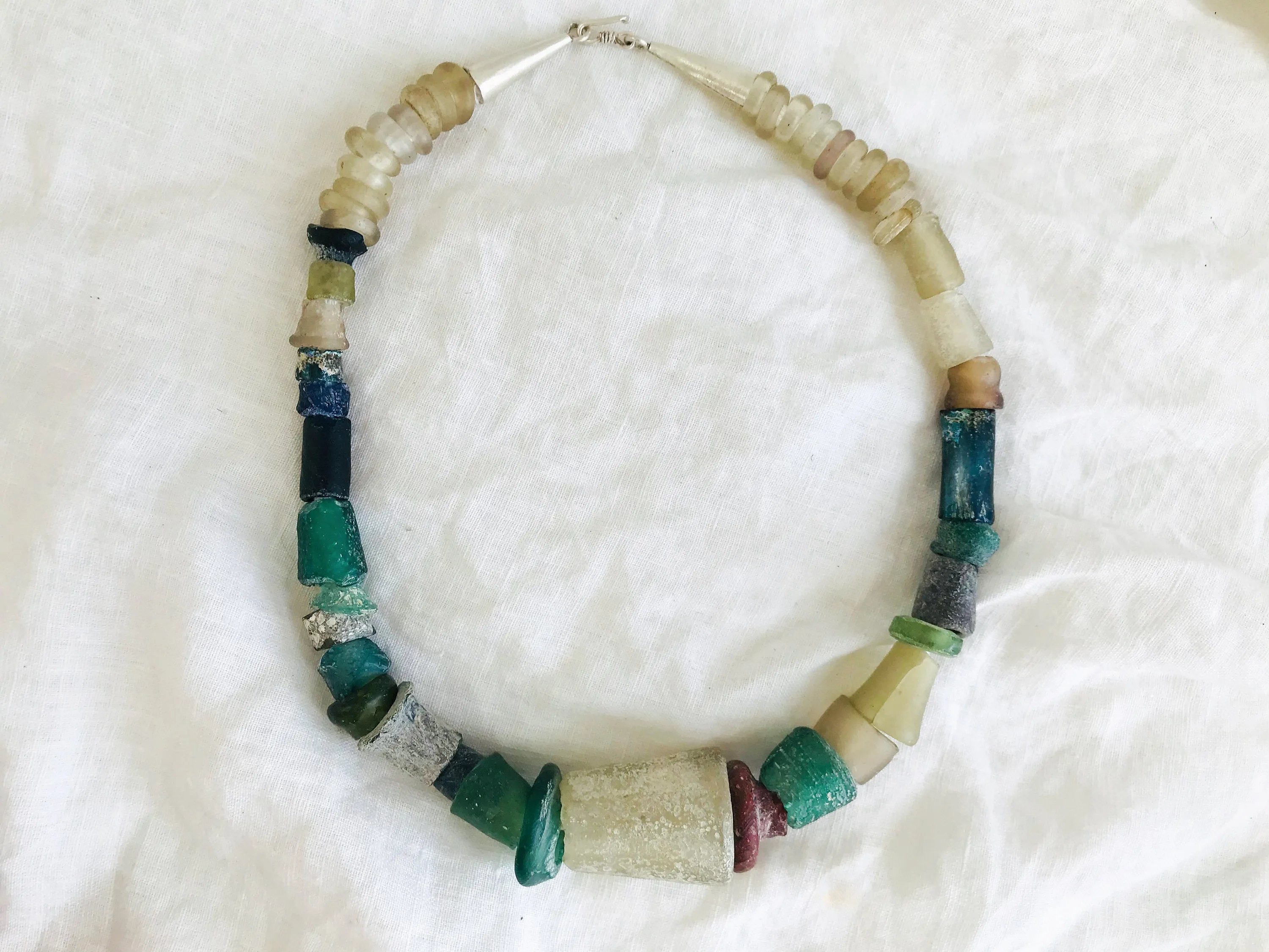 Ancient Roman Glass Necklace.