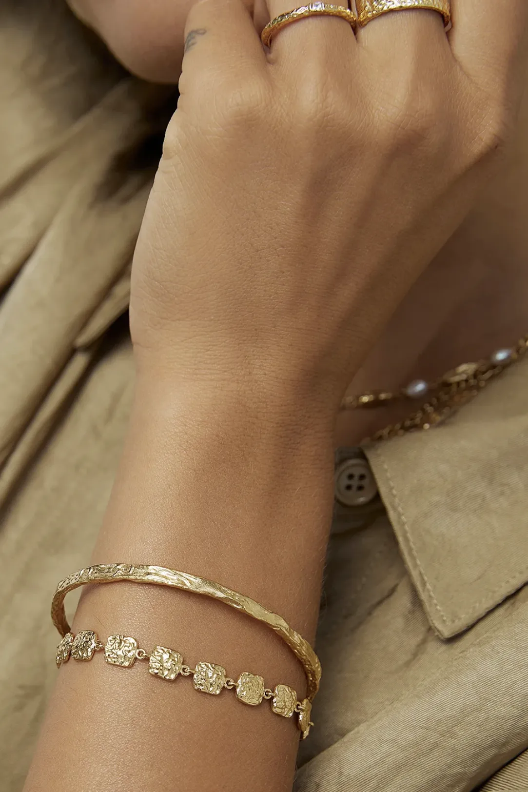 ARMS OF EVE EMILIA GOLD BRACELET - GOLD PLATED