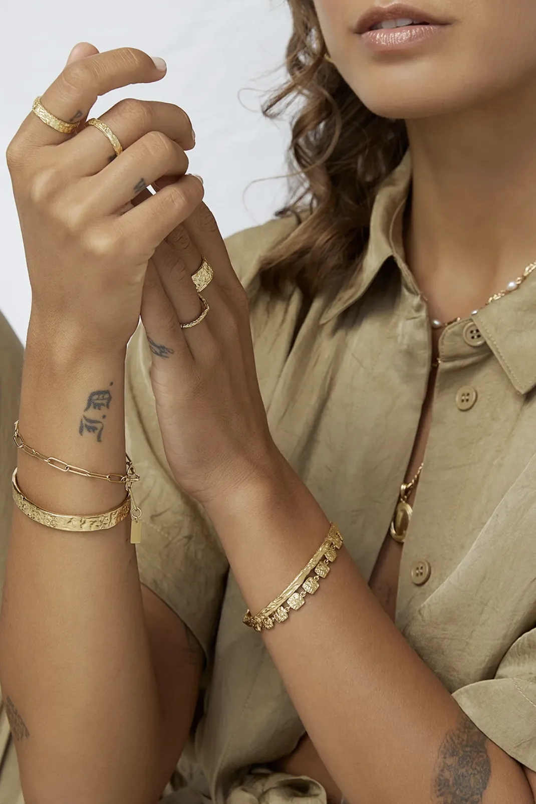 ARMS OF EVE EMILIA GOLD BRACELET - GOLD PLATED