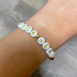 BOOK NERD Beaded Bracelet