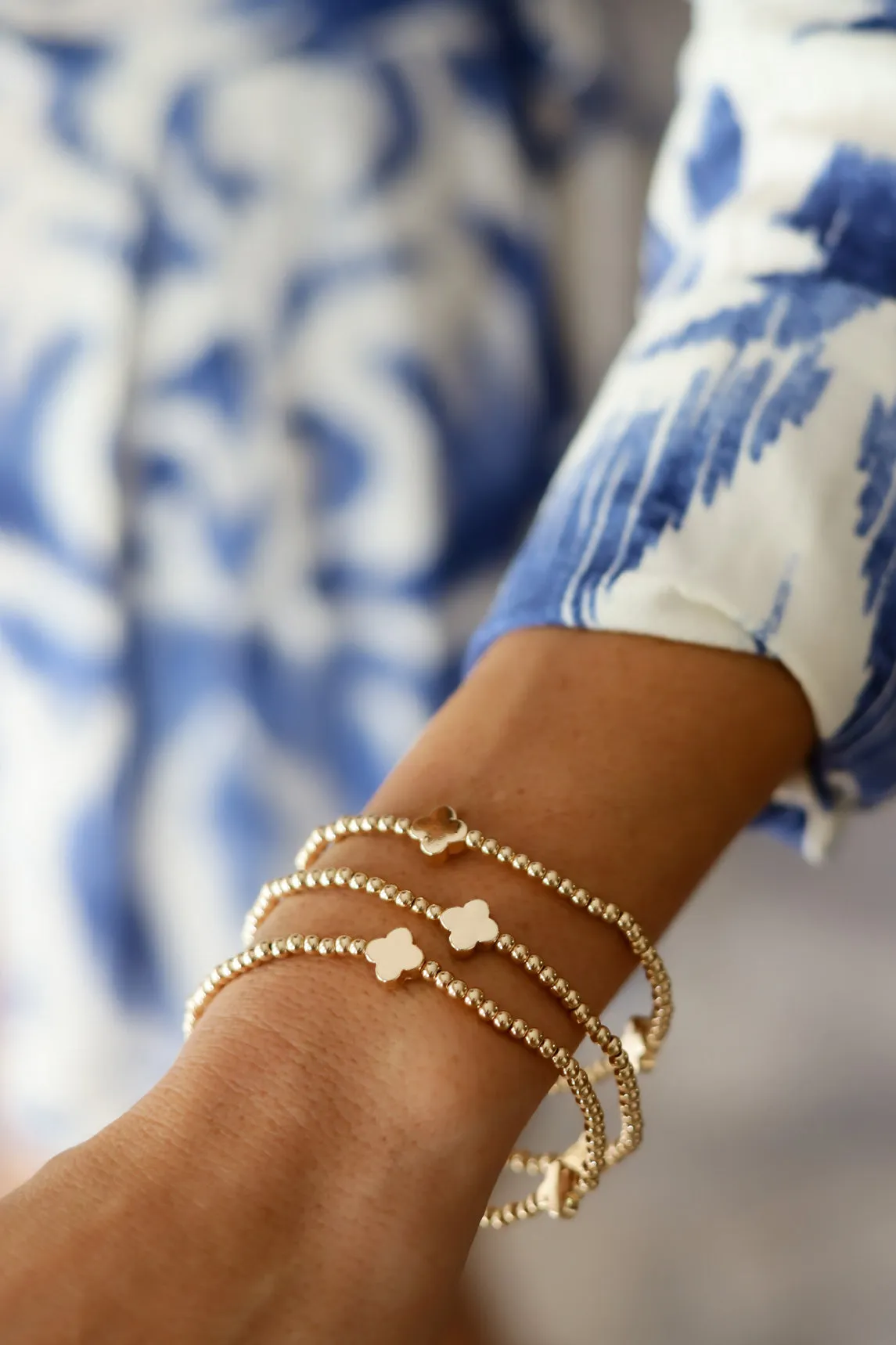 Clover Charm Bracelet set