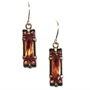 Crystal Earrings-Tanzanite