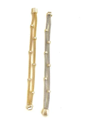 Double Strand Mesh Magnetic Bracelet