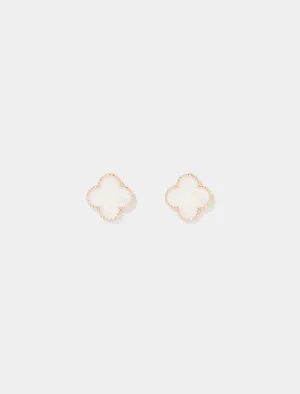 Fern Flower Stud Earrings