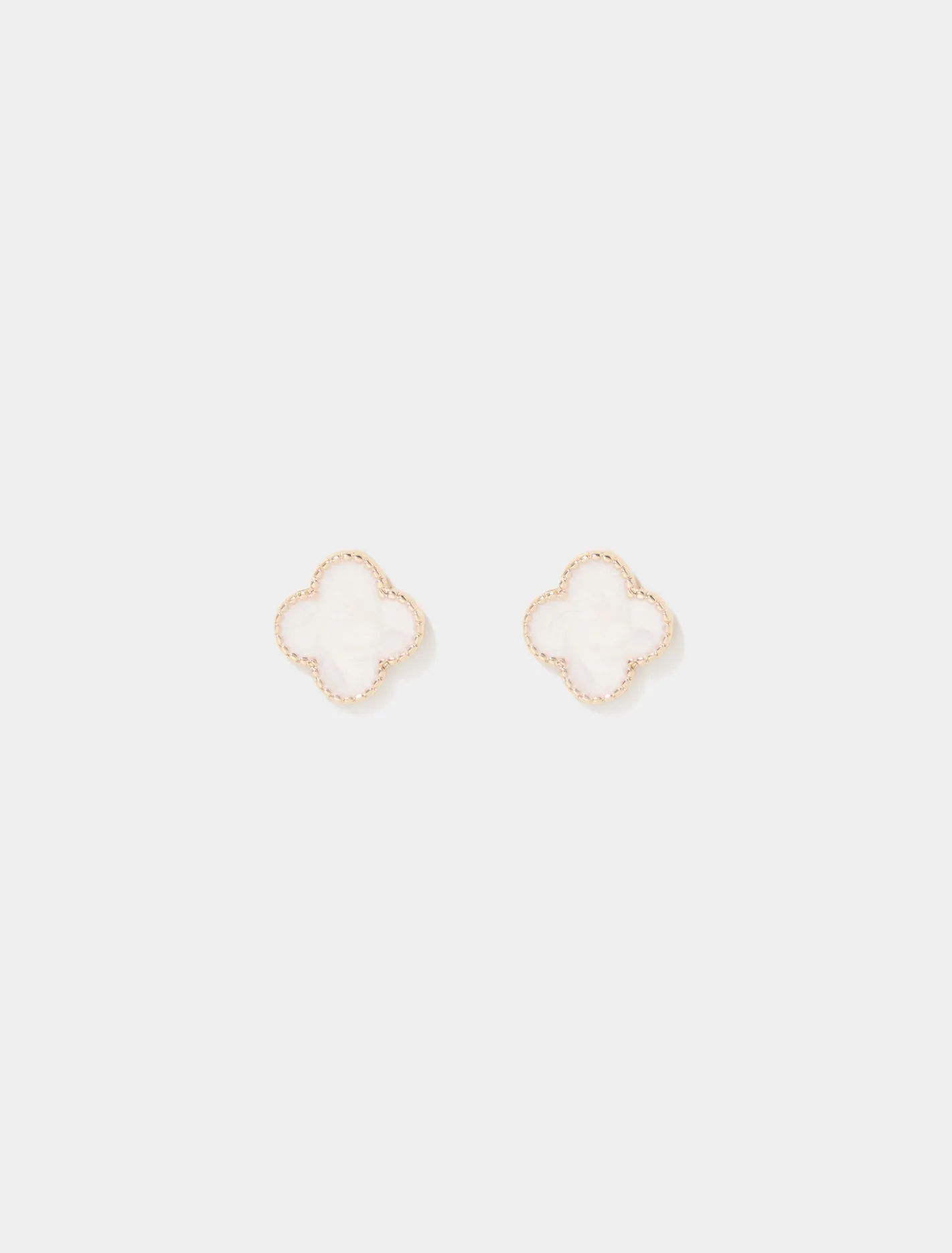 Fern Flower Stud Earrings