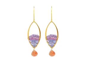 Gold Marquis Earrings