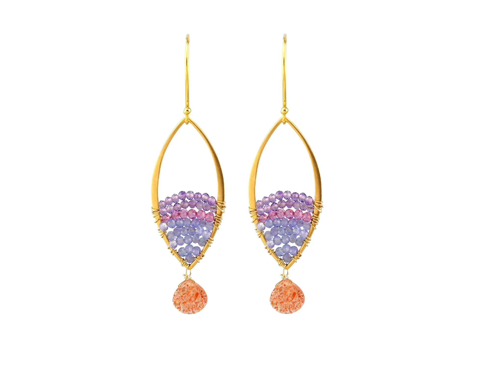 Gold Marquis Earrings