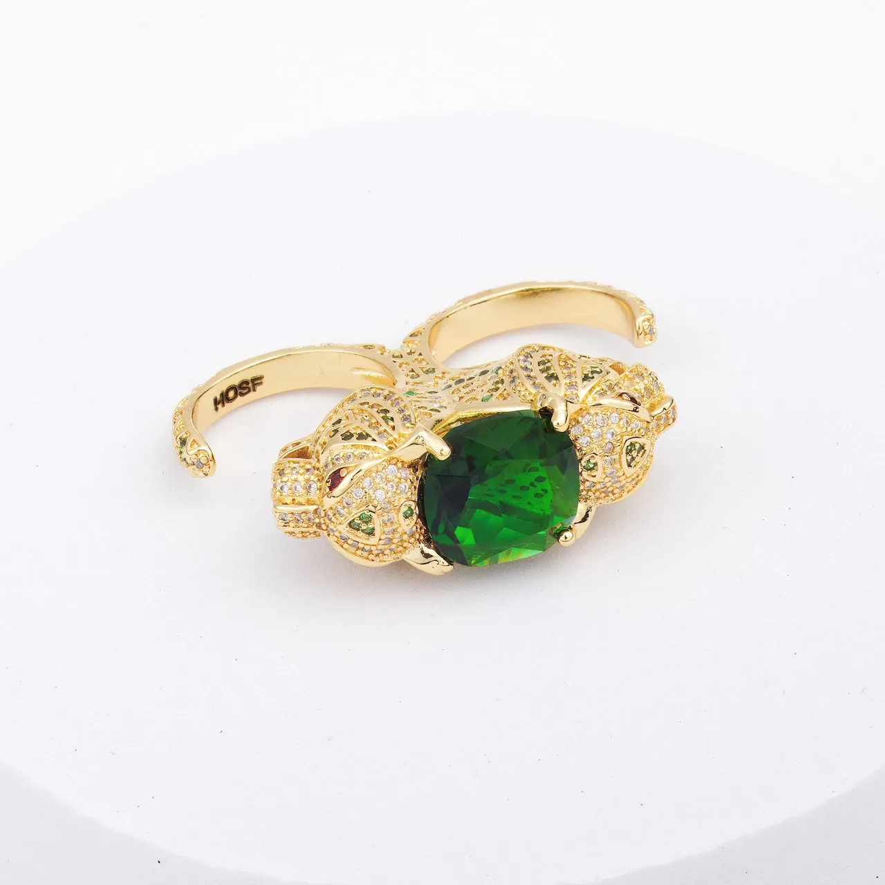 Gold Santa Pantera Duo Ring