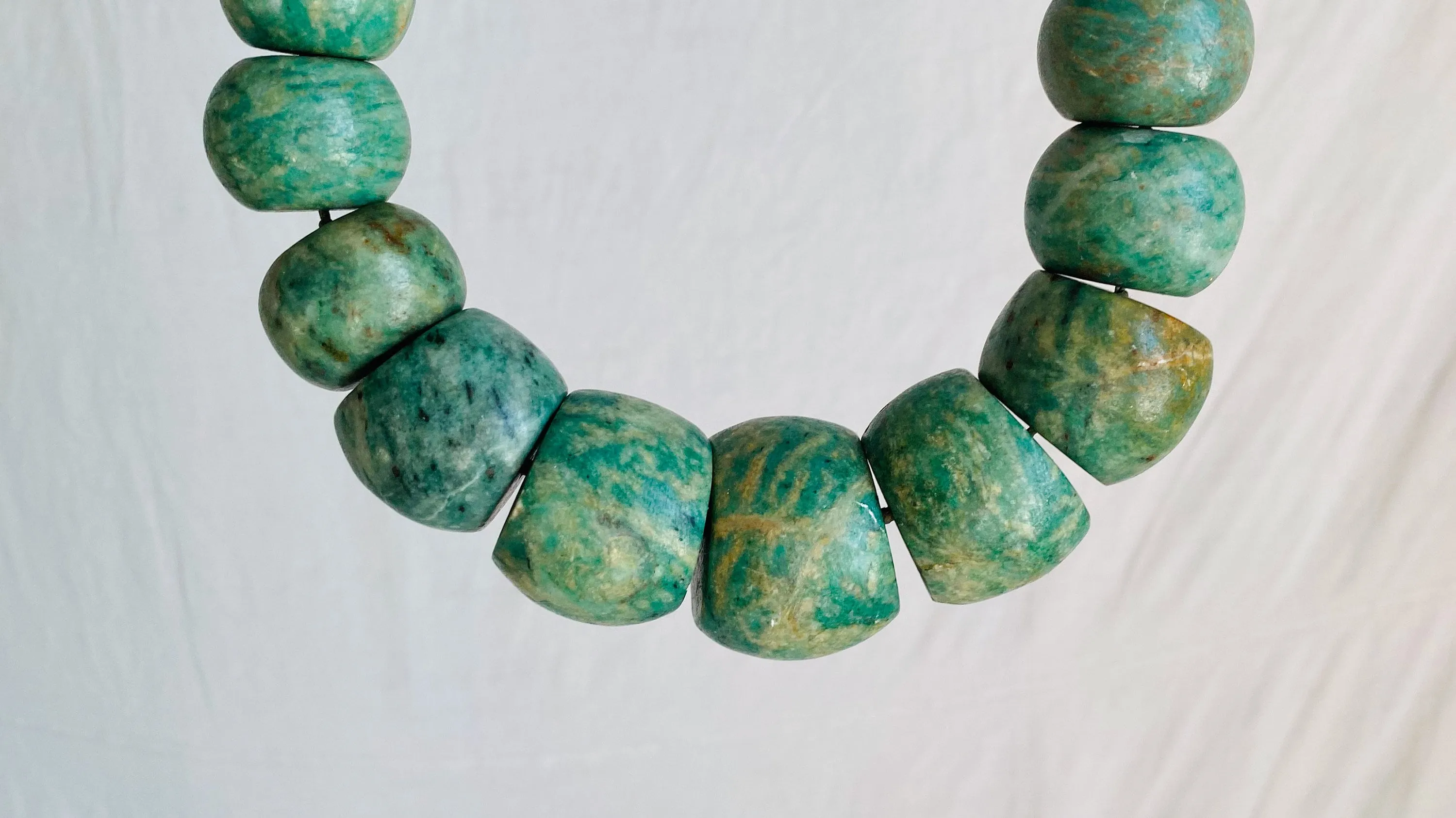 Guatemalita Jade Necklace. Sterling Silver. 1258