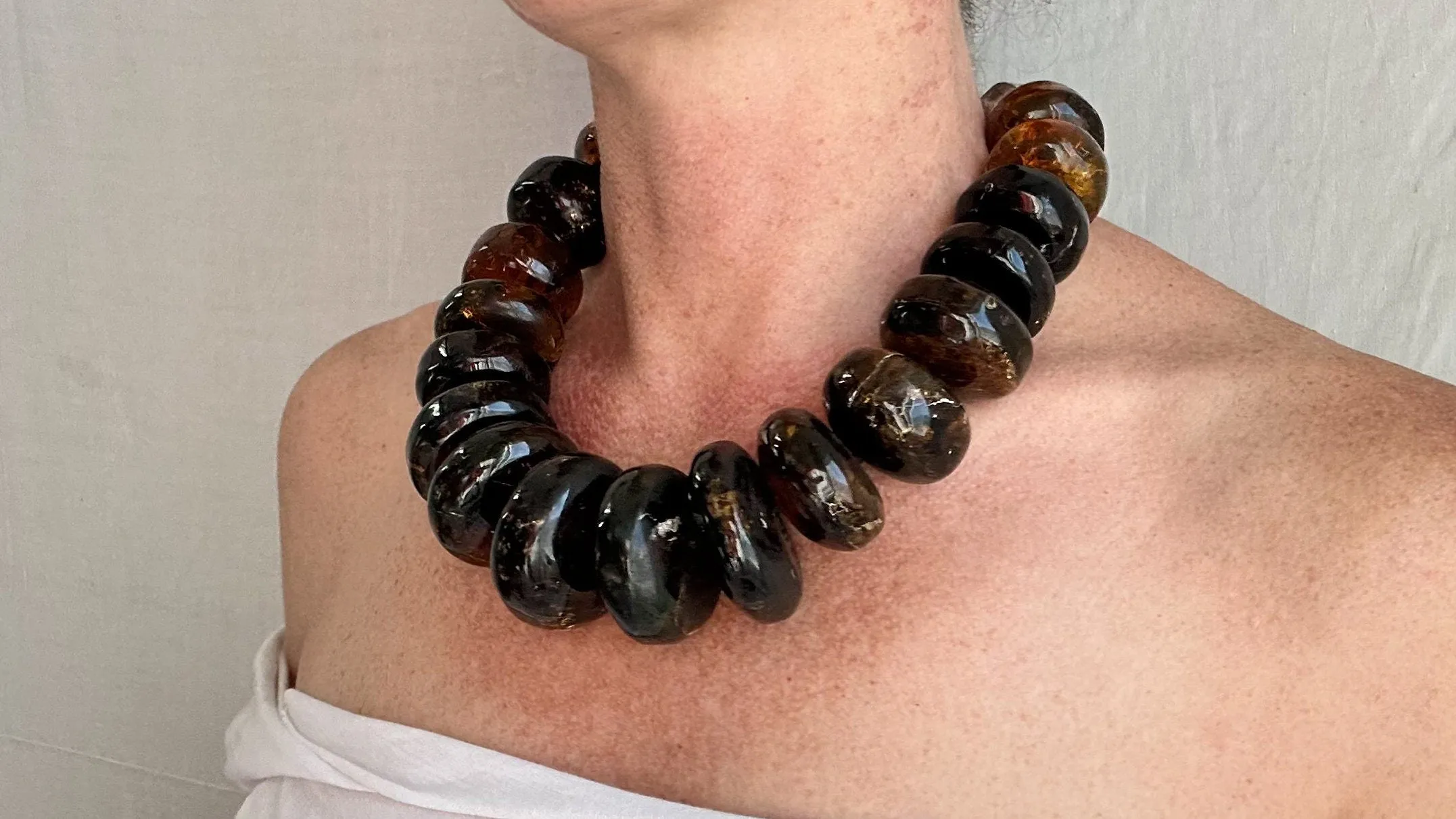 Huge Graduated Amber Necklace. Mexican Amber. Dramatic and Gorgeous! IN COMPLIANCE with Etsy Regulations