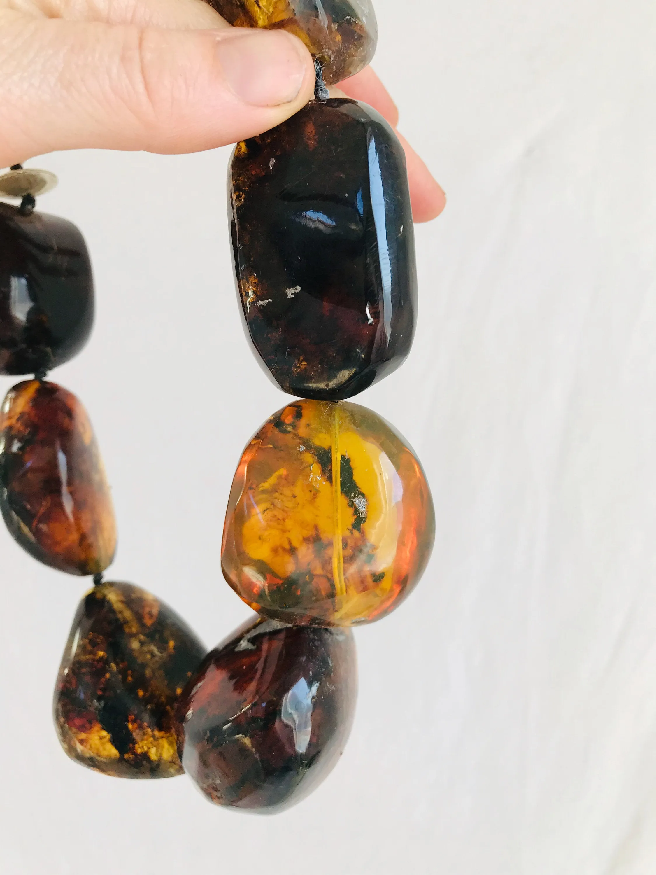 Large Amber Necklace. Mexican Amber.