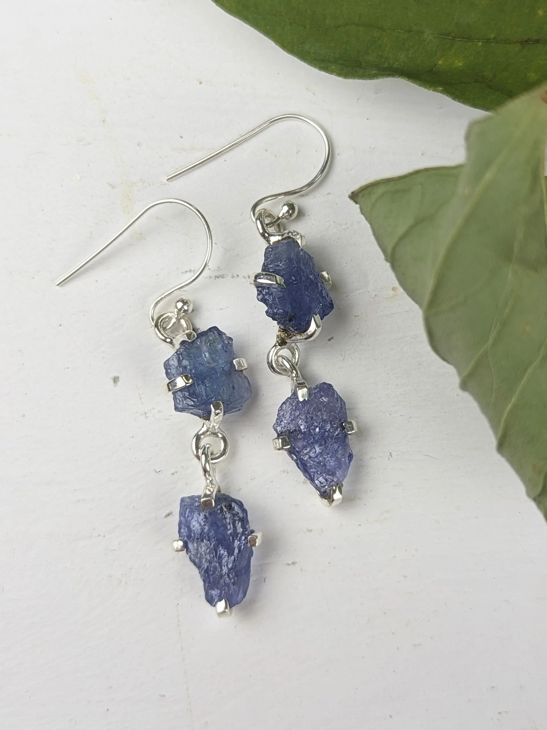 Raw Gem Duo Drop Earring