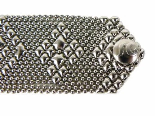 Sergio Gutierrez Liquid Metal Cuff Bracelet TB32 7.5 " SG Mesh