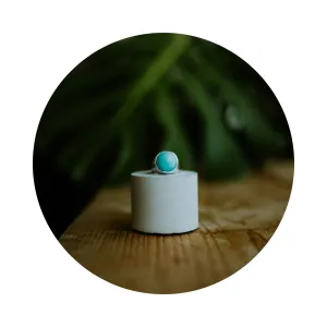 Silver Amazonite Sibyl Ring