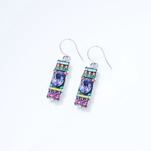 Tanzanite Crystal Bar Earring