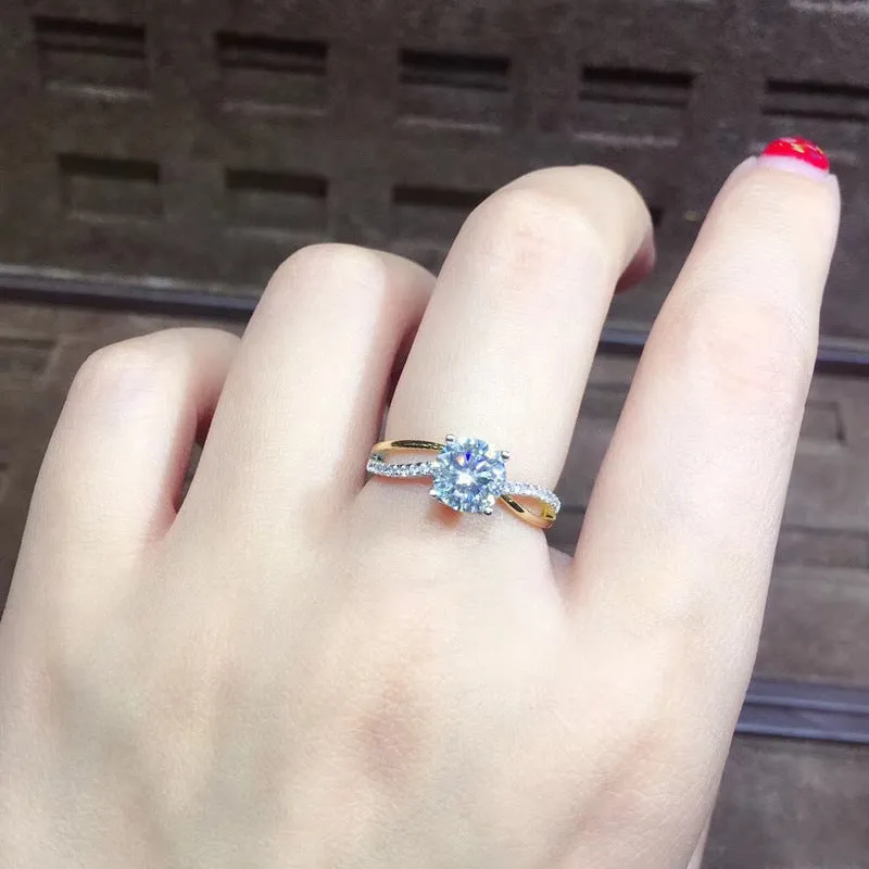 Twisted Diamond Ring
