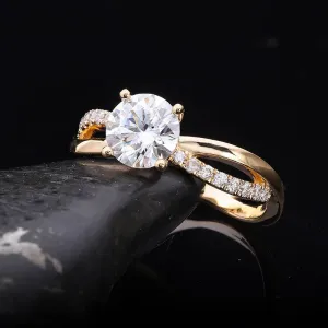 Twisted Diamond Ring
